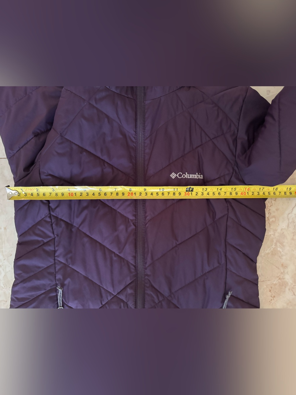 Columbia Women's Purple Hooded Coat SMALL OMNIHEAT - Picture 4 of 6